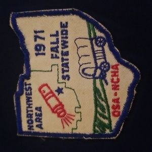Vtg OSA NCHA 1971 Fall Ohio Northwest Area Patch